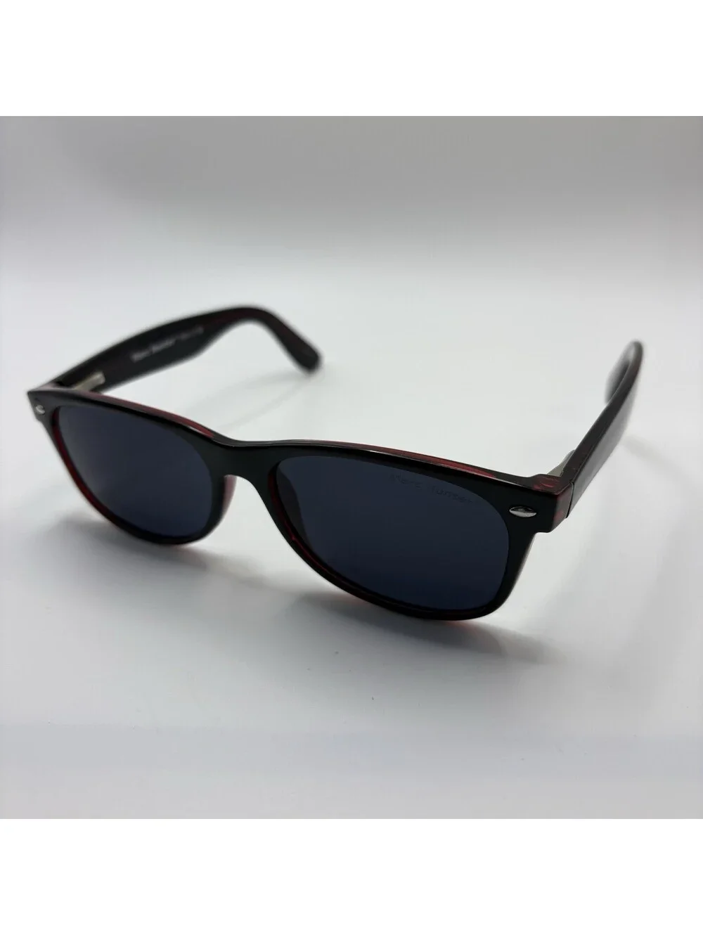 Marc Hunter 7924 Black Red Burgundy Cry Tortoise Men’s Sunglasses 55-17-140 New